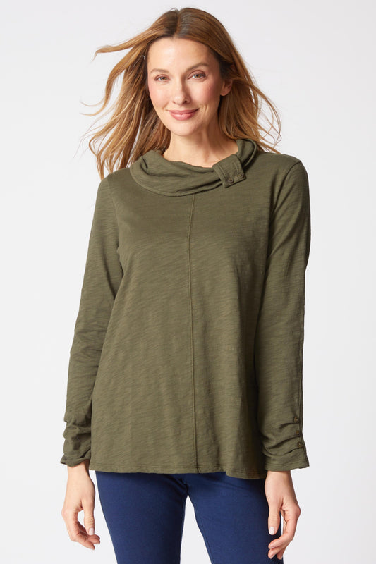 Habitat Cotton Pebble Cowl Tunic