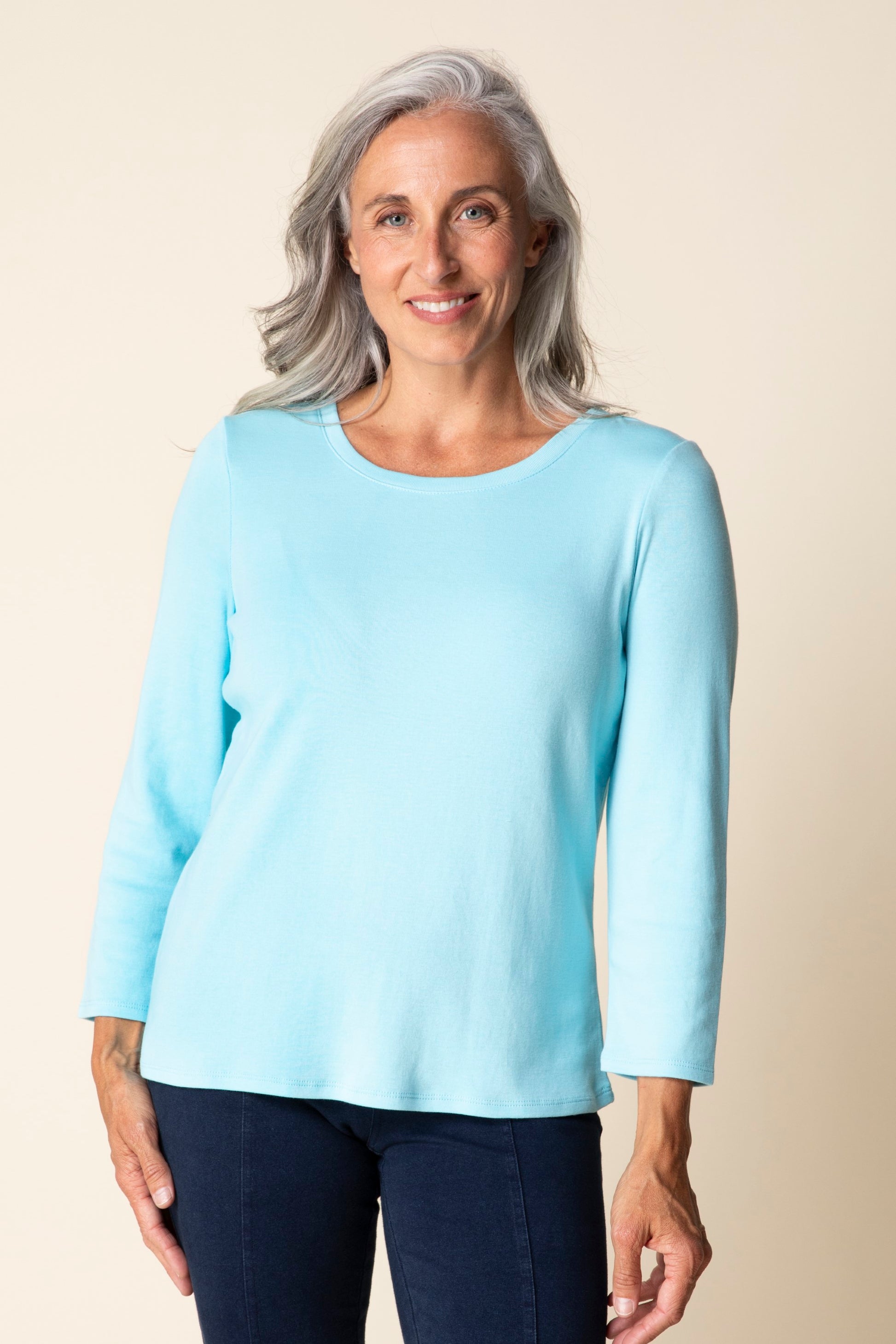Habitat Cozy Rib Solid Crew Neck Tee