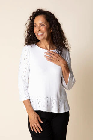 Habitat Eyelet Blooms High Line Top