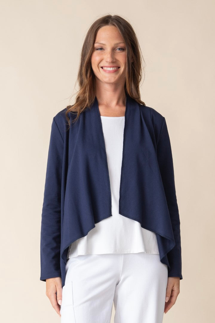 Habitat French Terry Drape Front Cardi