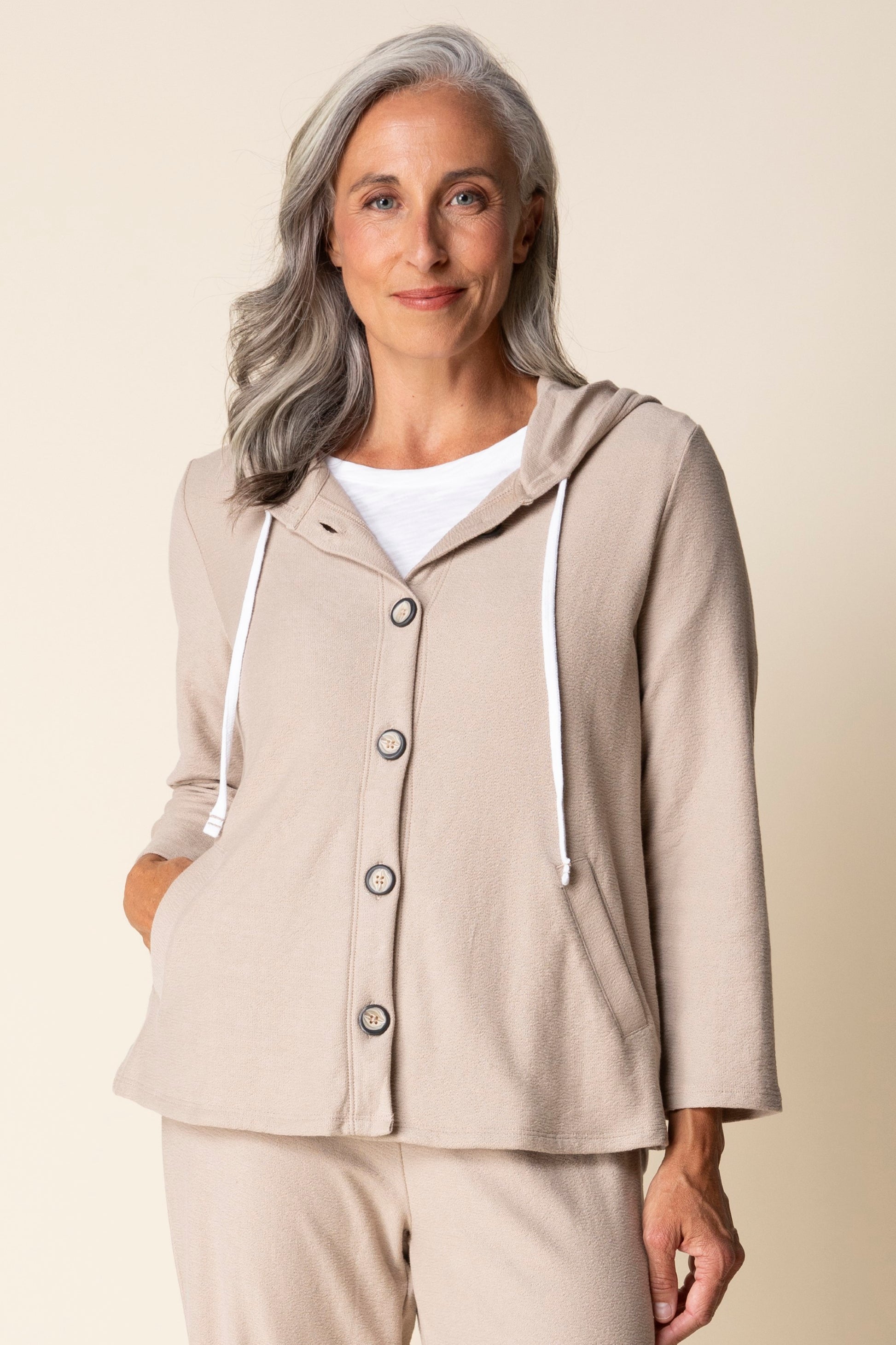 Habitat Pasadena Knit Solid Canyon Hoodie