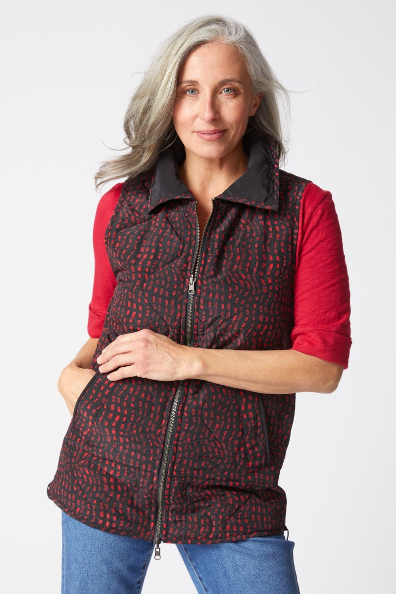 Habitat Reversable Mosaic Print Quilt Jacket