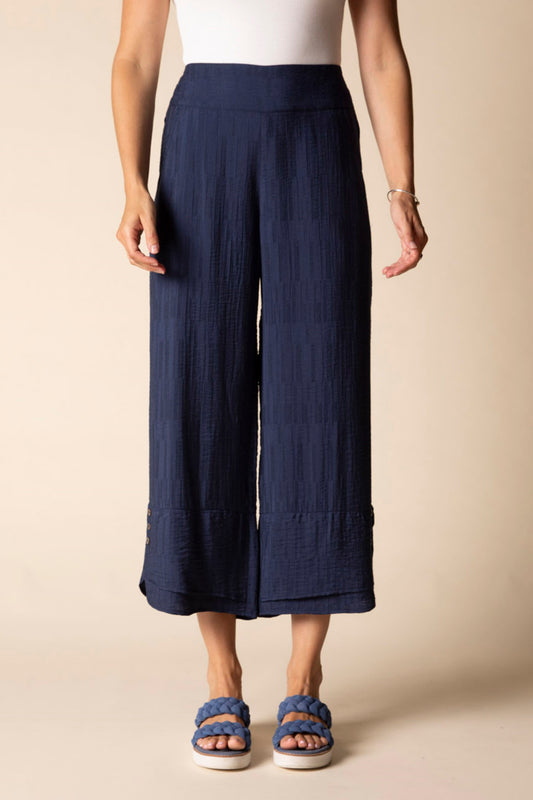 Habitat Soft Rayon Jacquard Wide Leg Crop Pant