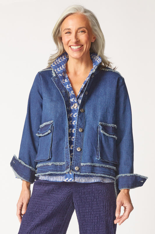 Habitat Stretch Canvas Fringe Jacket