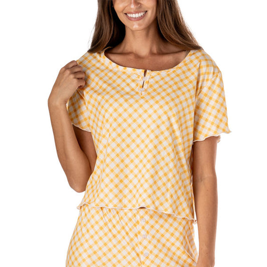 Hello Mello Ribbed Lounge Top
