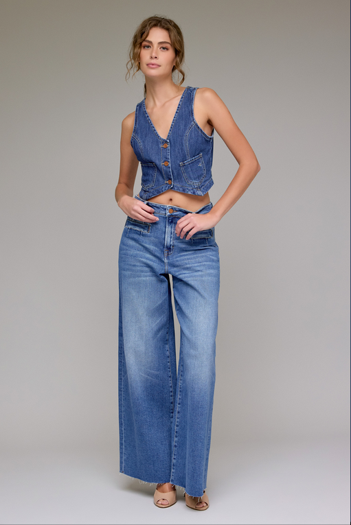 Hidden Nori High Rise Super Wide Leg Jeans