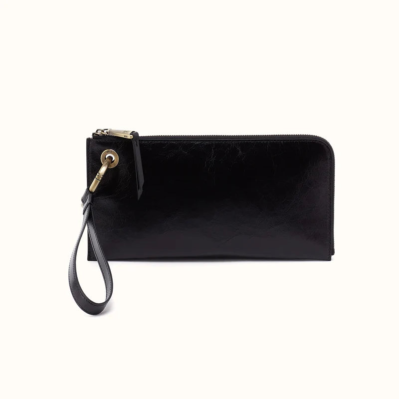 Hobo Jett Wristlet Black