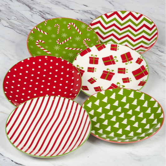 Holiday Fun Canape Plate