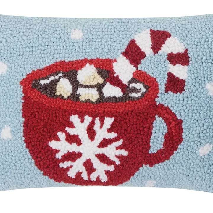 Hot Cocoa Hook Pillow