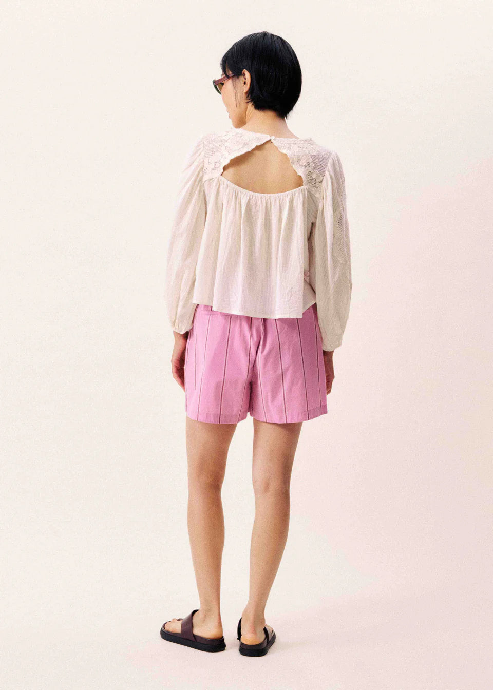 FRNCH Acaste Cream Blouse