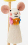 Spring Finger Puppets Mouse