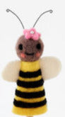 Spring Finger Puppets Bee