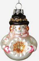 Reflector Snowman Ornament