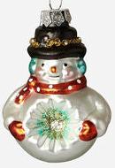 Reflector Snowman Ornament