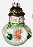 Reflector Snowman Ornament