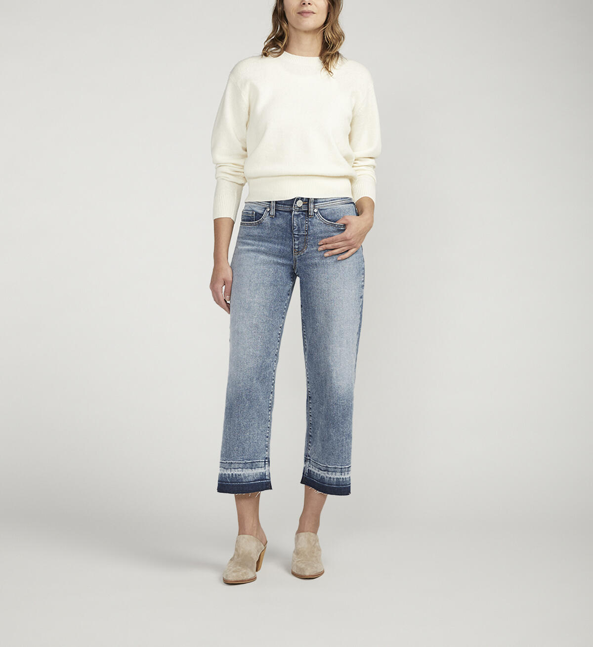 JAG Ava Mid Rise Wide Leg Jeans