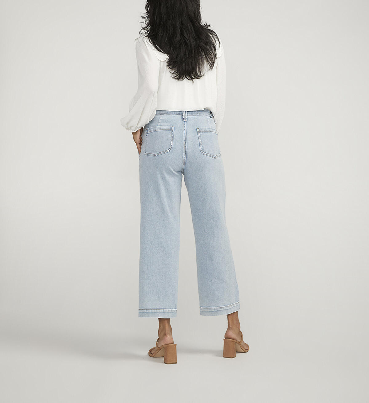 JAG Sophia High Rise Wide Leg Cropped Jeans