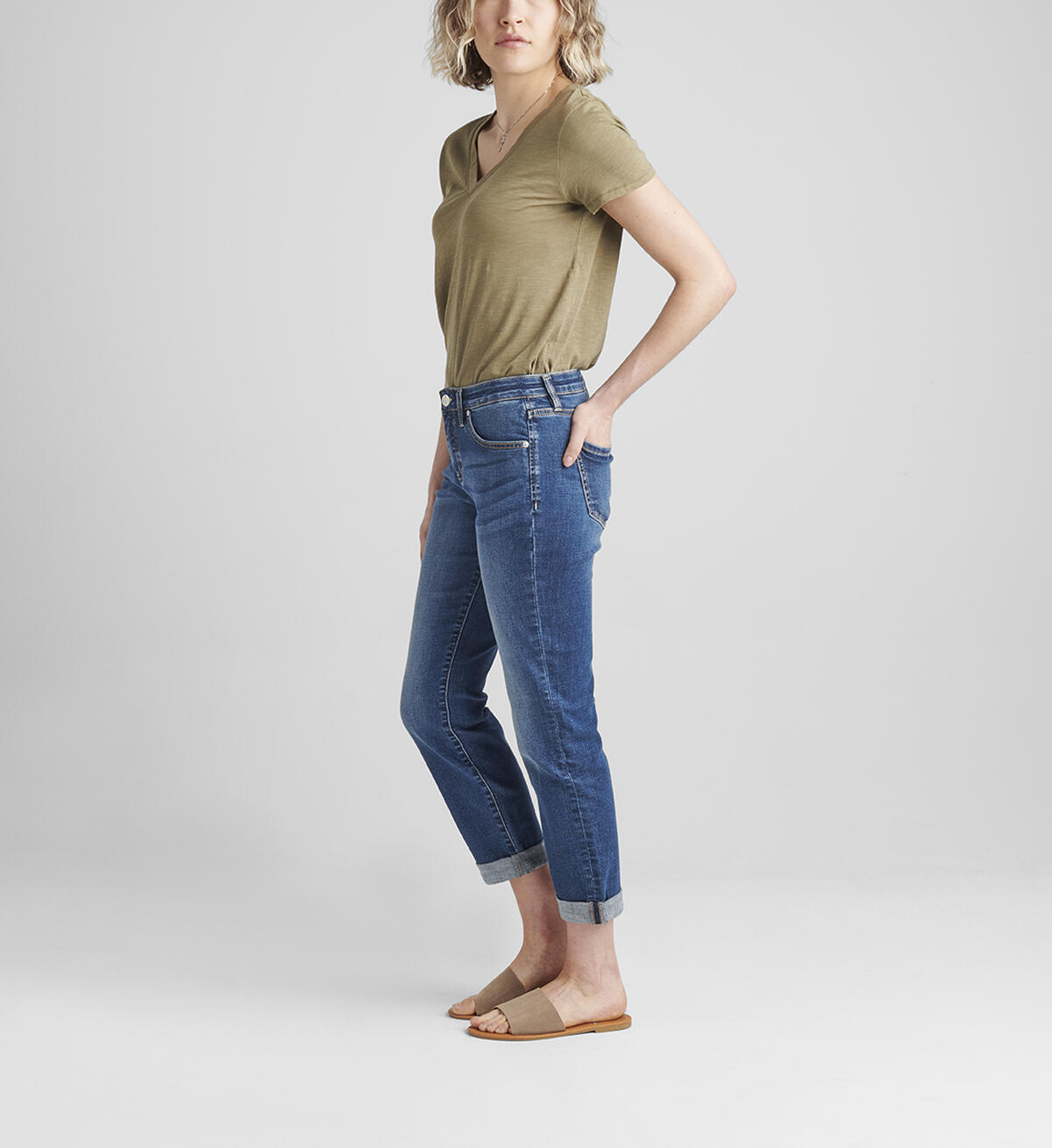 JAG Carter Mid Rise Girlfriend Jeans