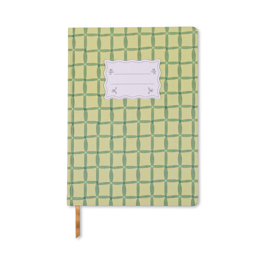 Green Lattice Jumbo Journal