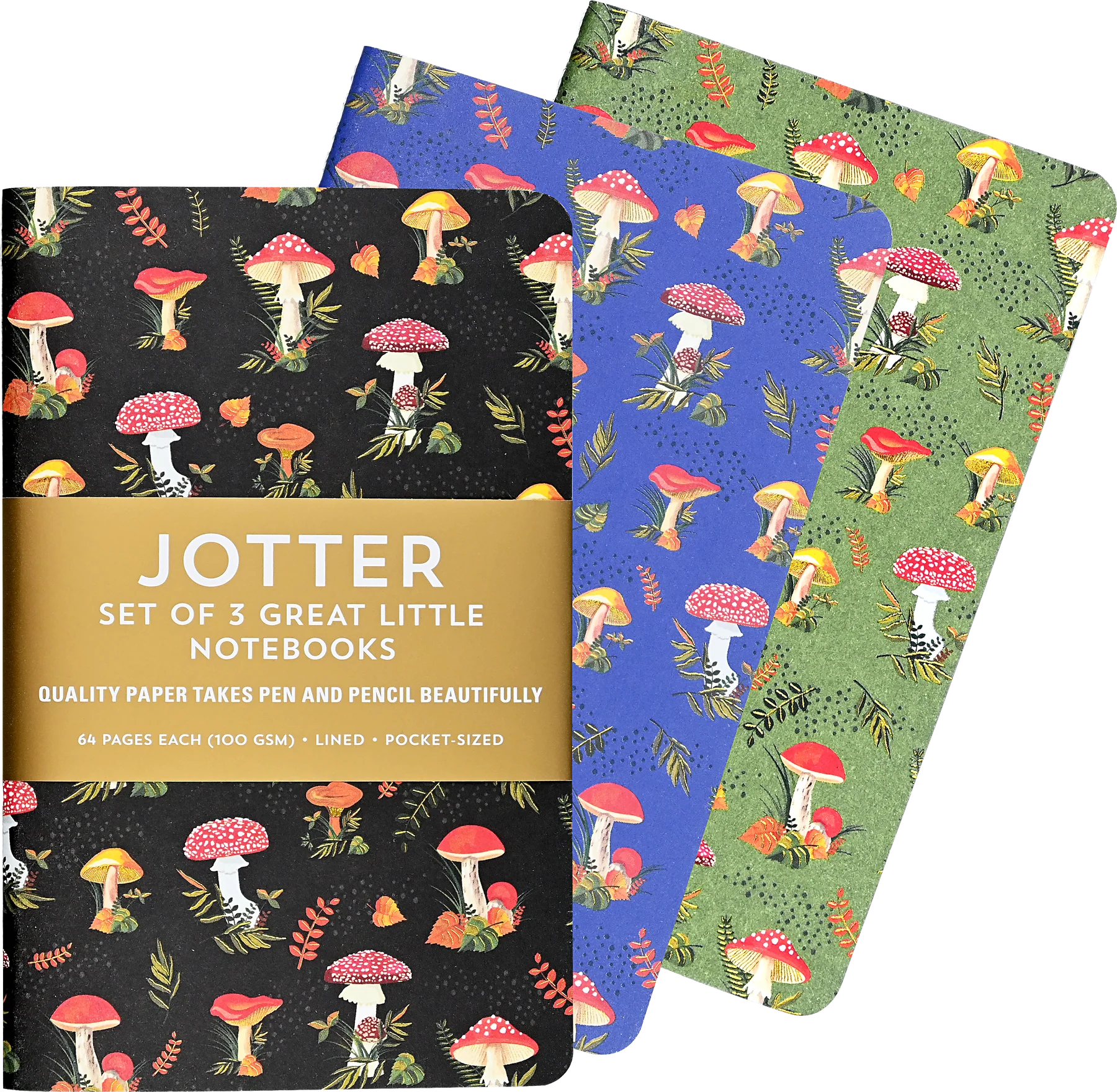 Jotter Mini Notebook Sets: Mushrooms