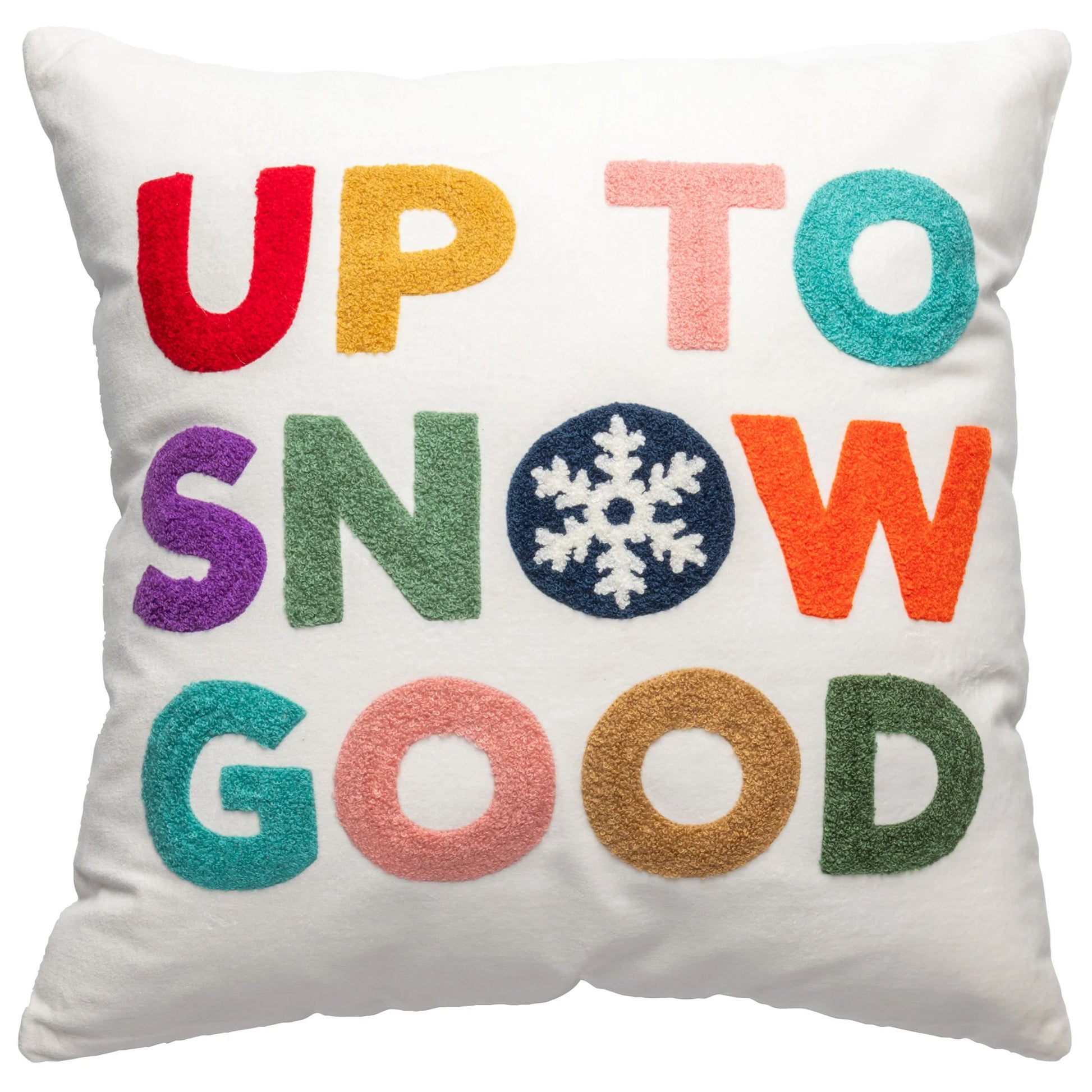 Up To Snow Good Square Velvet Pillow