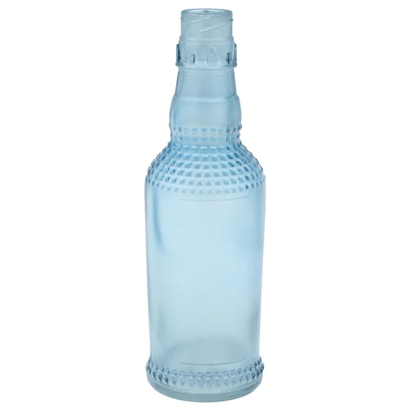 Small Frosted Bottle Blue