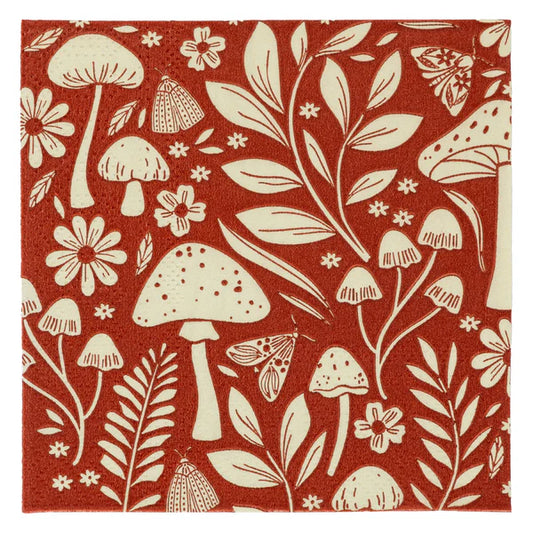 Mushroom Cocktail Paper Napkins