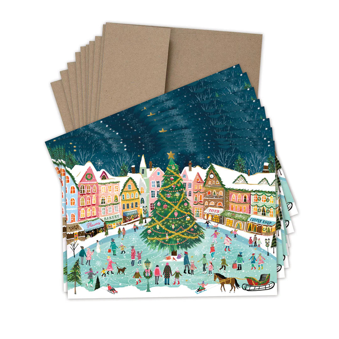 Christmas Town Boxed Holiday Cards - Set of 10