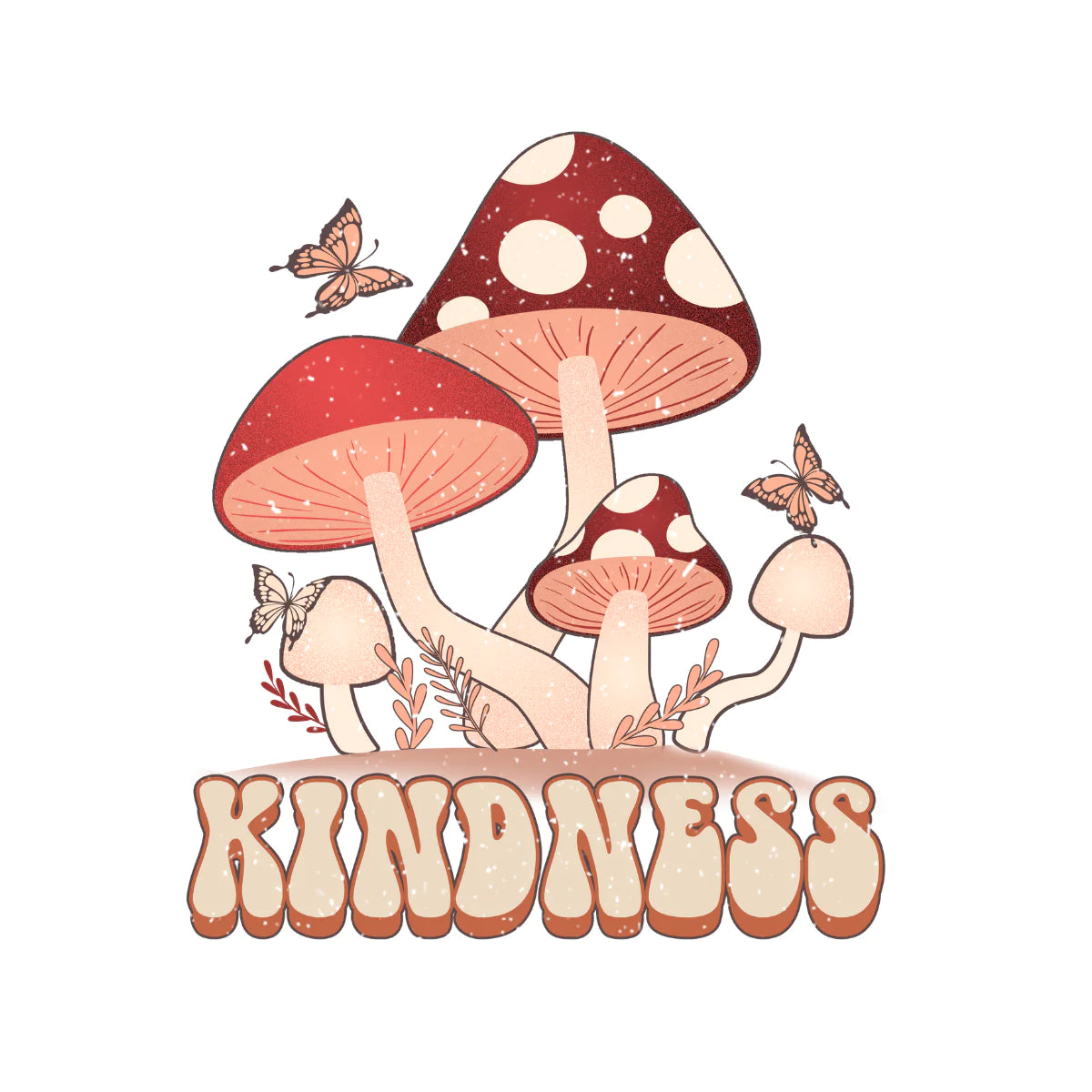 Kindness Mushroom Sticker