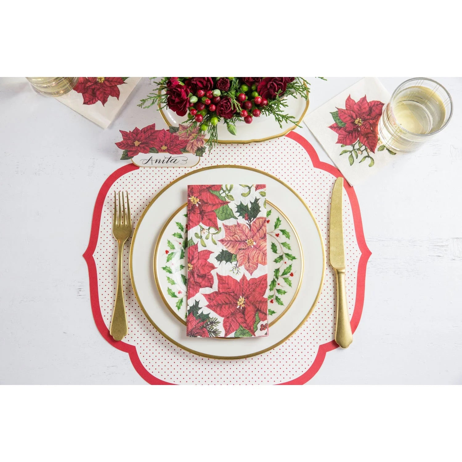 Poinsettia Napkins