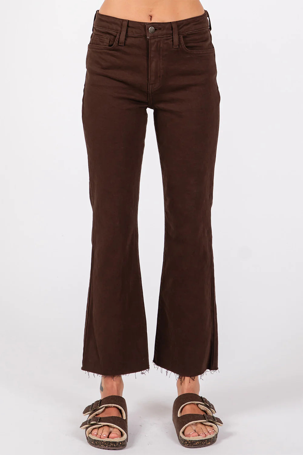 L.T.J. Bambino Scissor Hem Crop Baby Flare