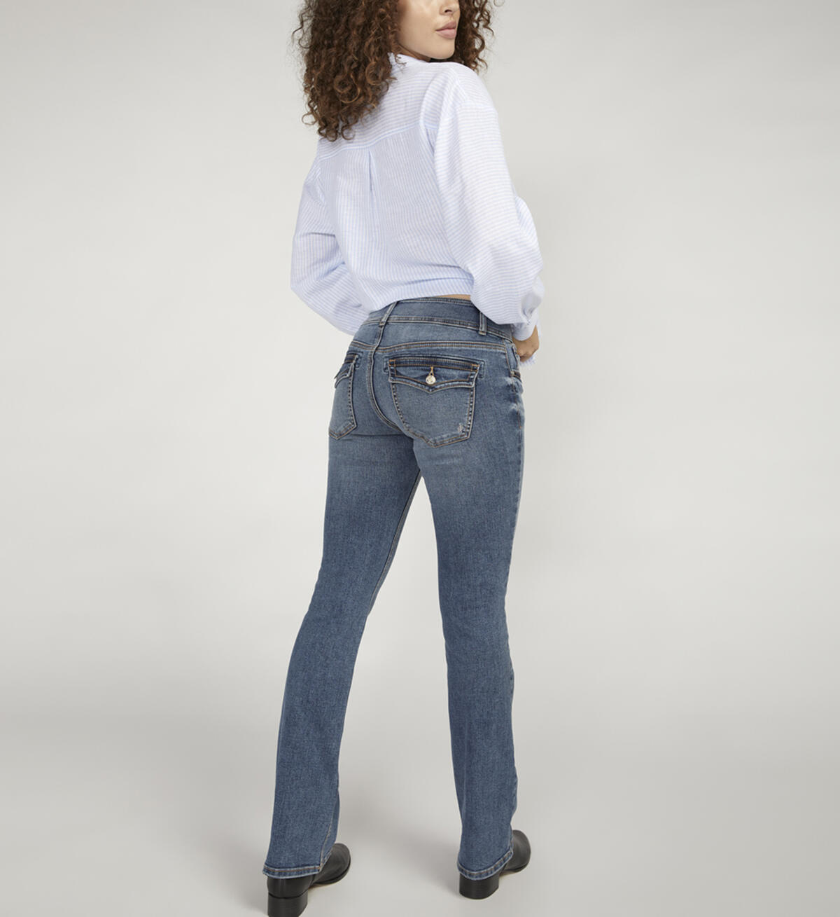 Silver Jeans Suki Mid Rise Slim Bootcut Jeans