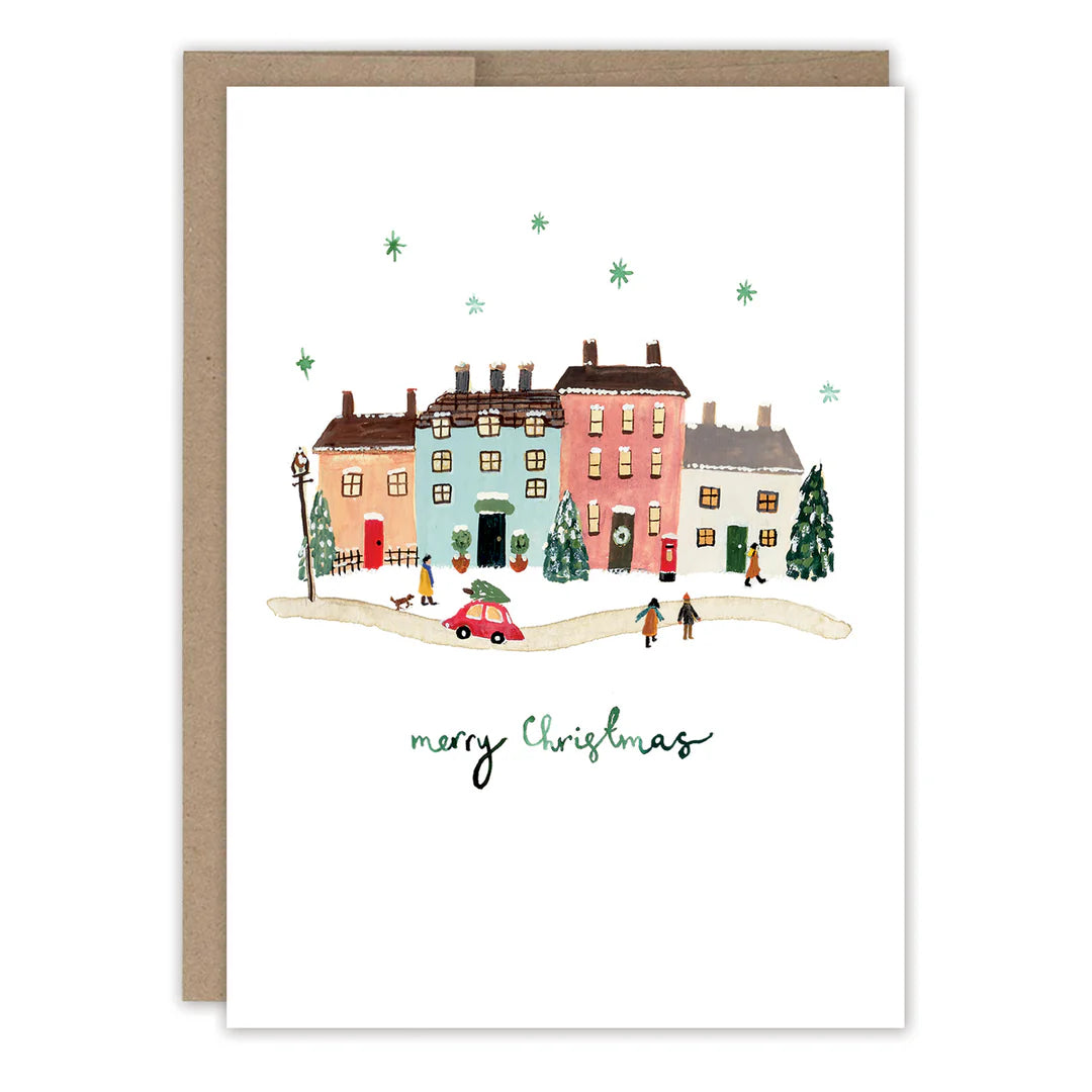 Little Christmas Village Boxed Holiday Cards - Set of 10