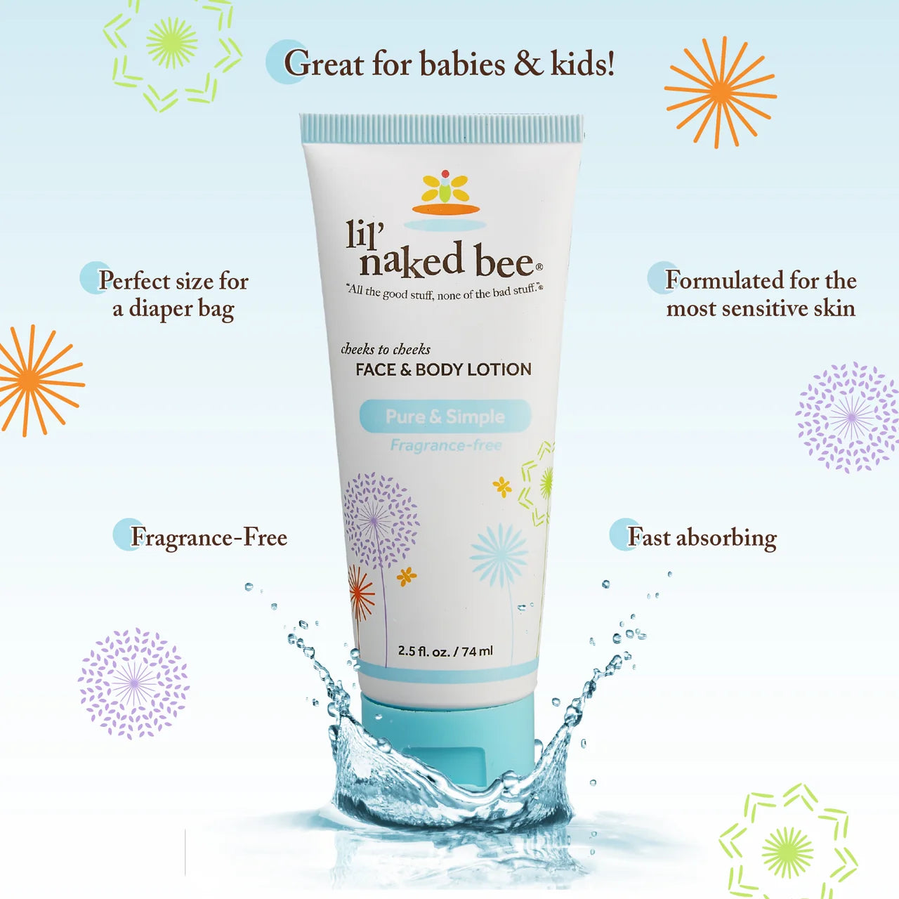 Pure & Simple Cheeks to Cheeks Hand & Body Lotion, 2.5 Oz.