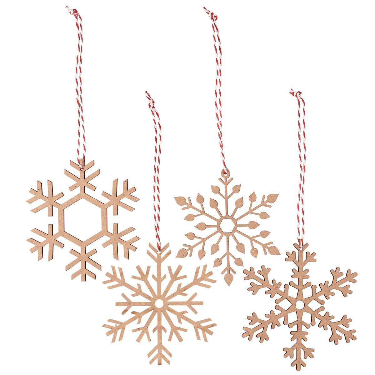 Laser Cut Snow Ornaments