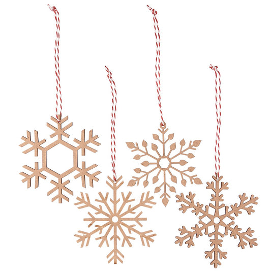 Laser Cut Snow Ornaments