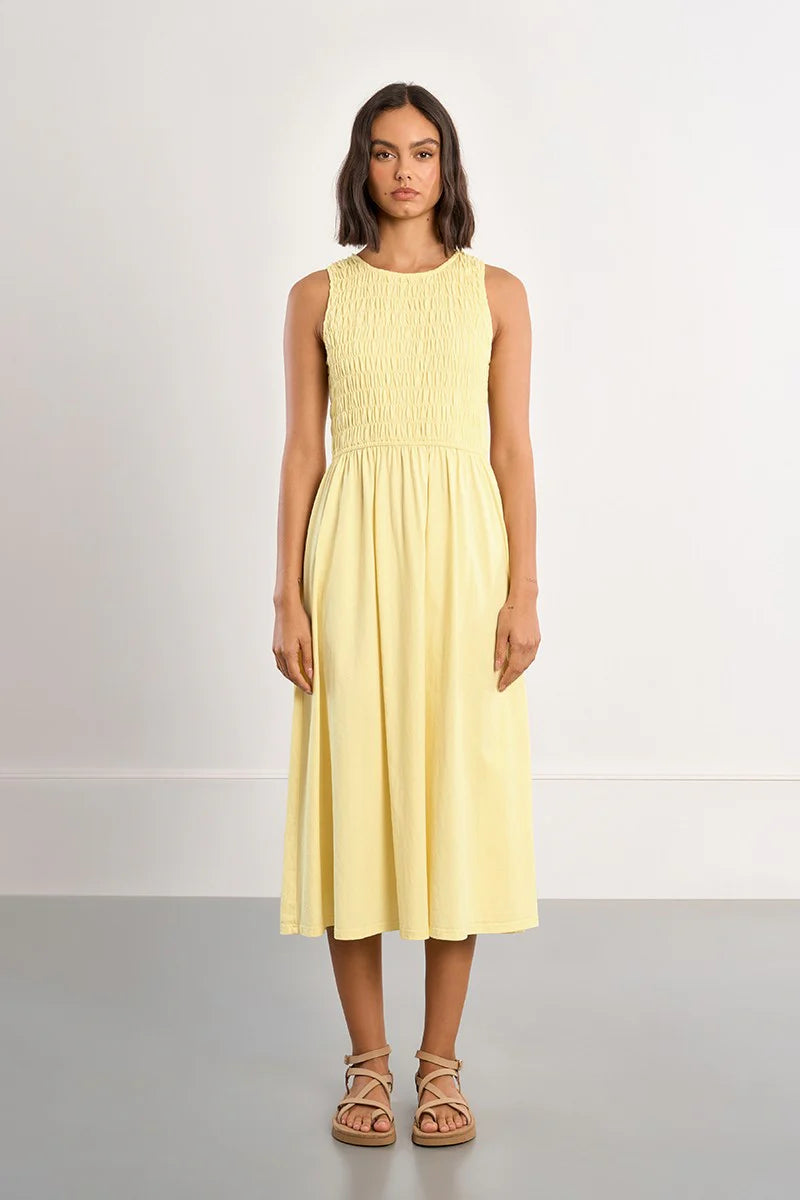 Lili Sidonio Cotton Smocked Dress
