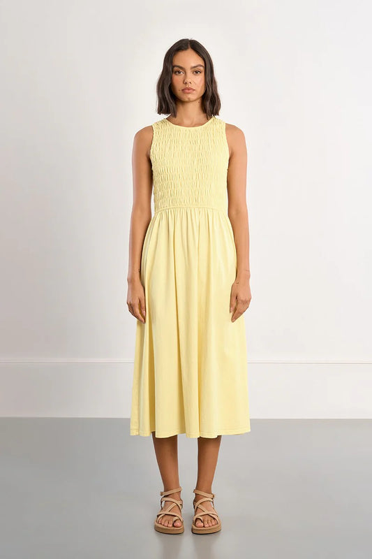 Lili Sidonio Cotton Smocked Dress