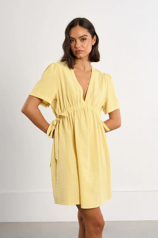 Lili Sidonio Mini Dress With Drawstrings