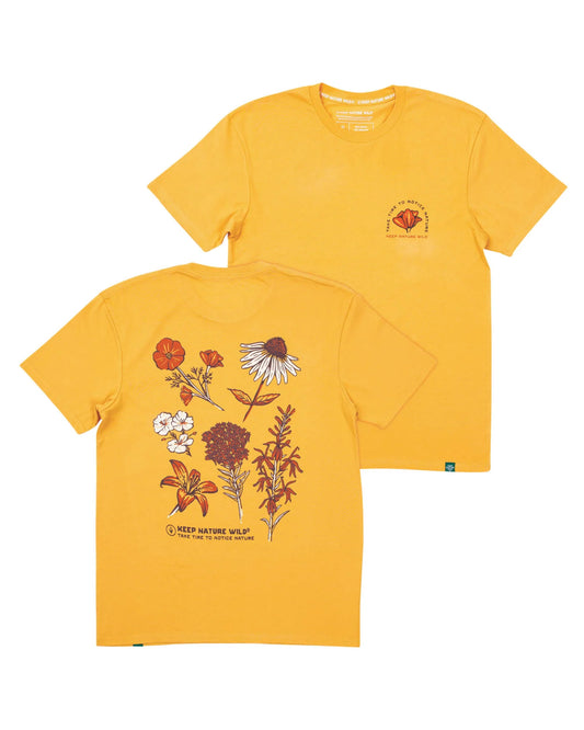 Nature Study Wildflowers Unisex Tee