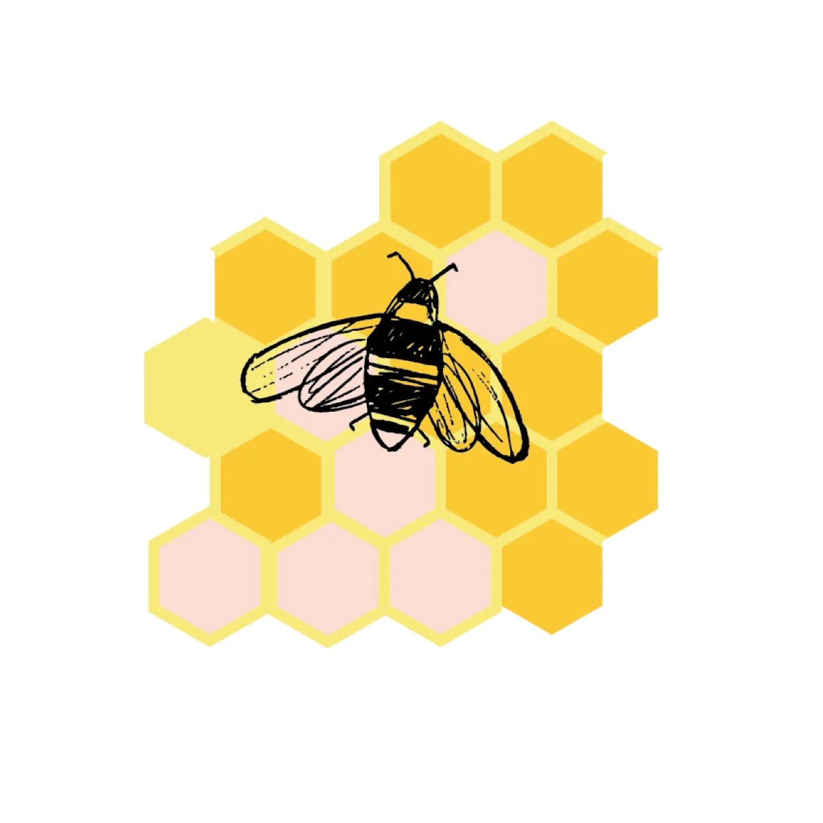 Bee Honey Sticker