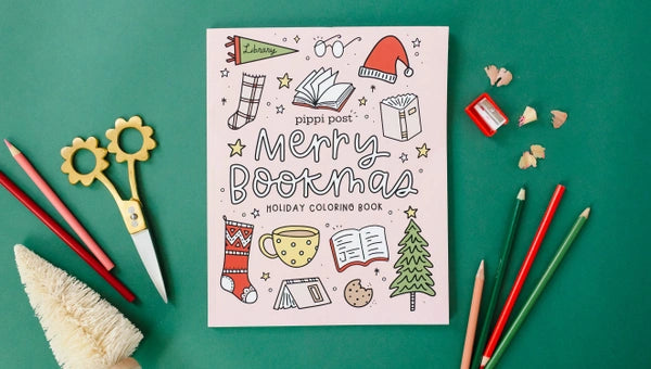 Merry Bookmas Holiday Coloring Book