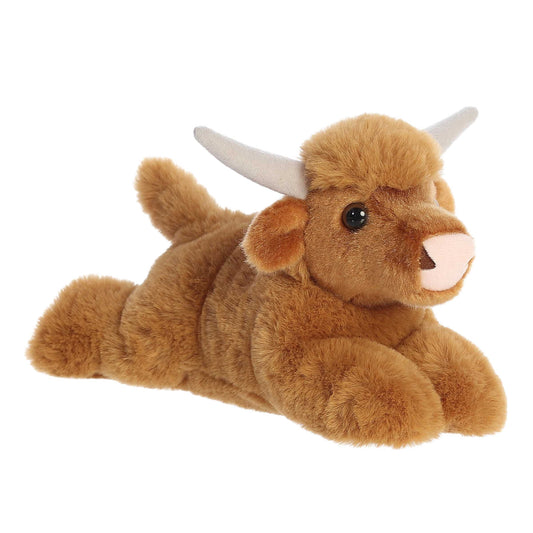 Mini Flopsie - 8" Highland Cow