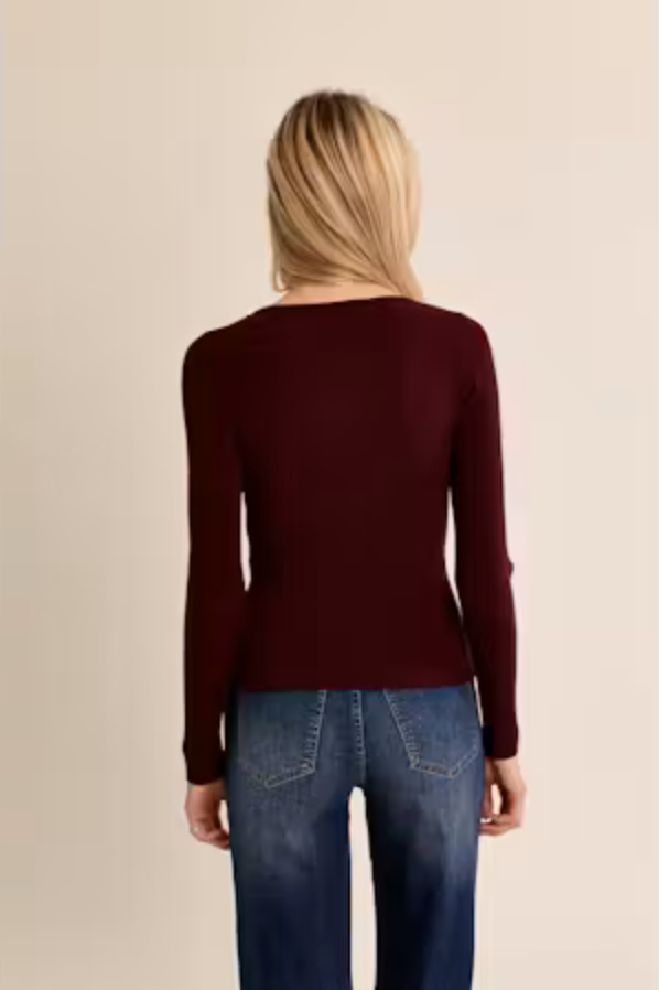 Molly Bracken Plum Knitted Sweater