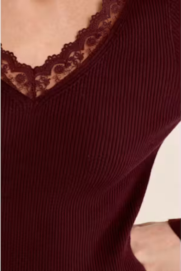 Molly Bracken Plum Knitted Sweater