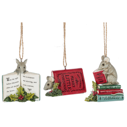 Mouse Storybook Ornaments
