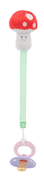 Mushroom Pacifier Clip