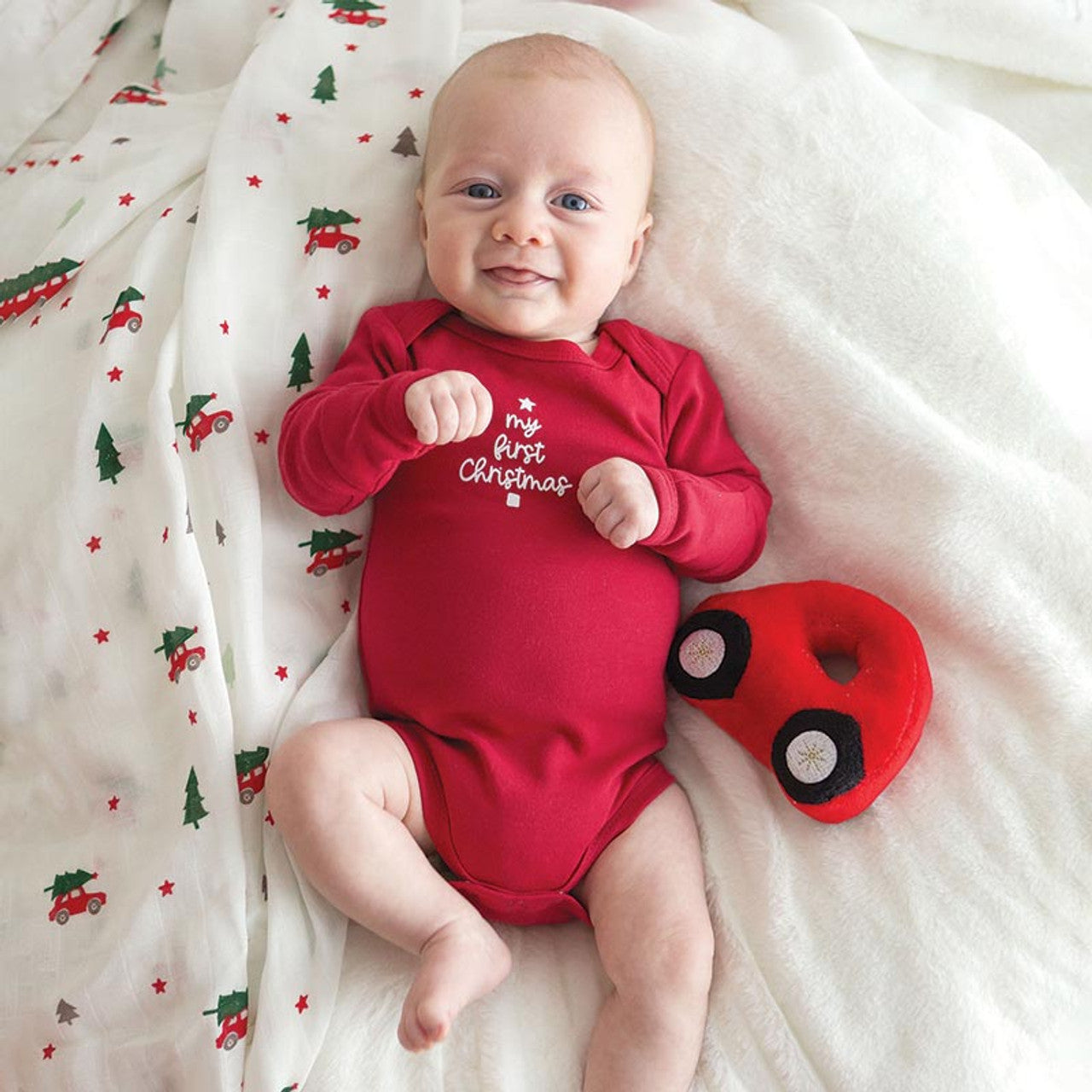 Long Sleeve Snapshirt - My First Christmas