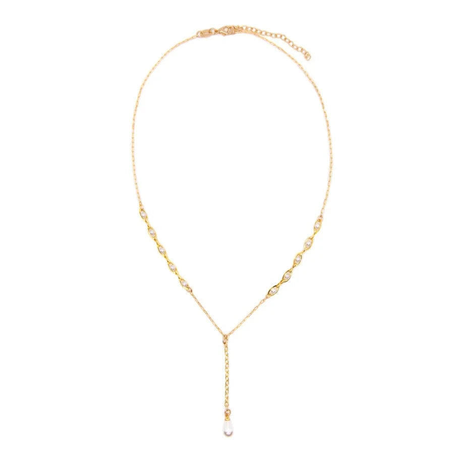 Athena Designs Pearl Lariat Necklace