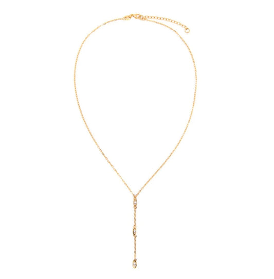 Athena Designs Triple Pearl Lariat Necklace
